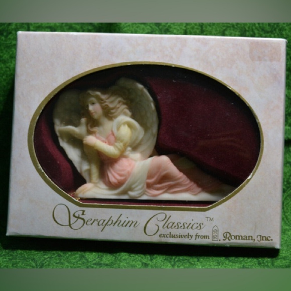 Vintage 1994 Seraphim Classics Angel Ornament Evangeline Angel of Mercy by Roman